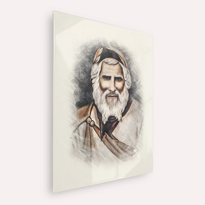 Rabbi Yaakob Abuhatzeira – Acrylic Glass Vertical | Jewish Wall Art, Gedolim Pictures