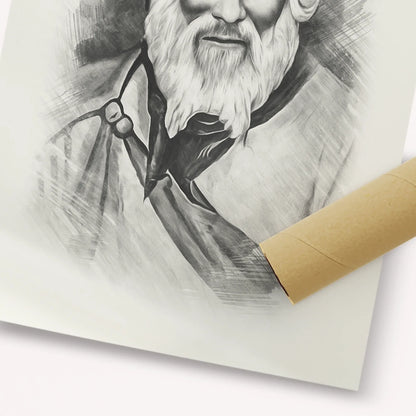 Rabbi Yaakob Abuhatzeira – Black & White – Fine Art Print | Jewish Wall Art, Gedolim Pictures
