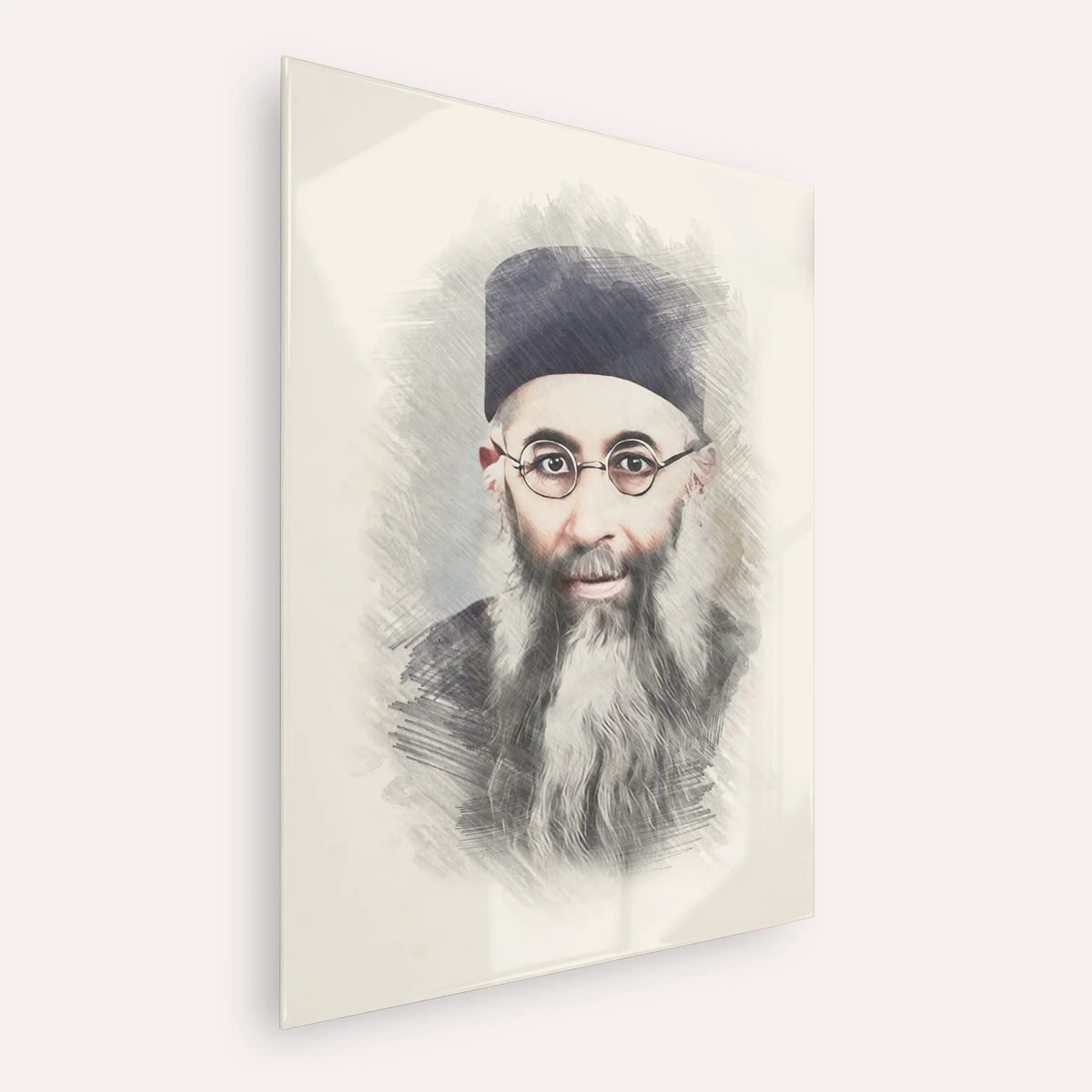 Rabbi Yaakov Ades – Acrylic Glass Vertical | Jewish Wall Art, Gedolim Pictures