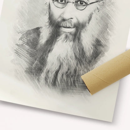 Rabbi Yaakov Ades – Black & White – Fine Art Print | Jewish Wall Art, Gedolim Pictures