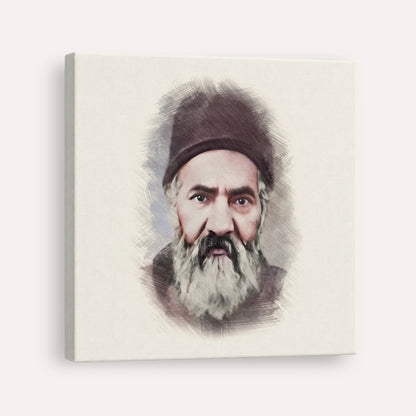 Rabbi Yaakov Chaim Sofer (Kaf Hachaim) – Canvas Square | Jewish Wall Art, Gedolim Pictures