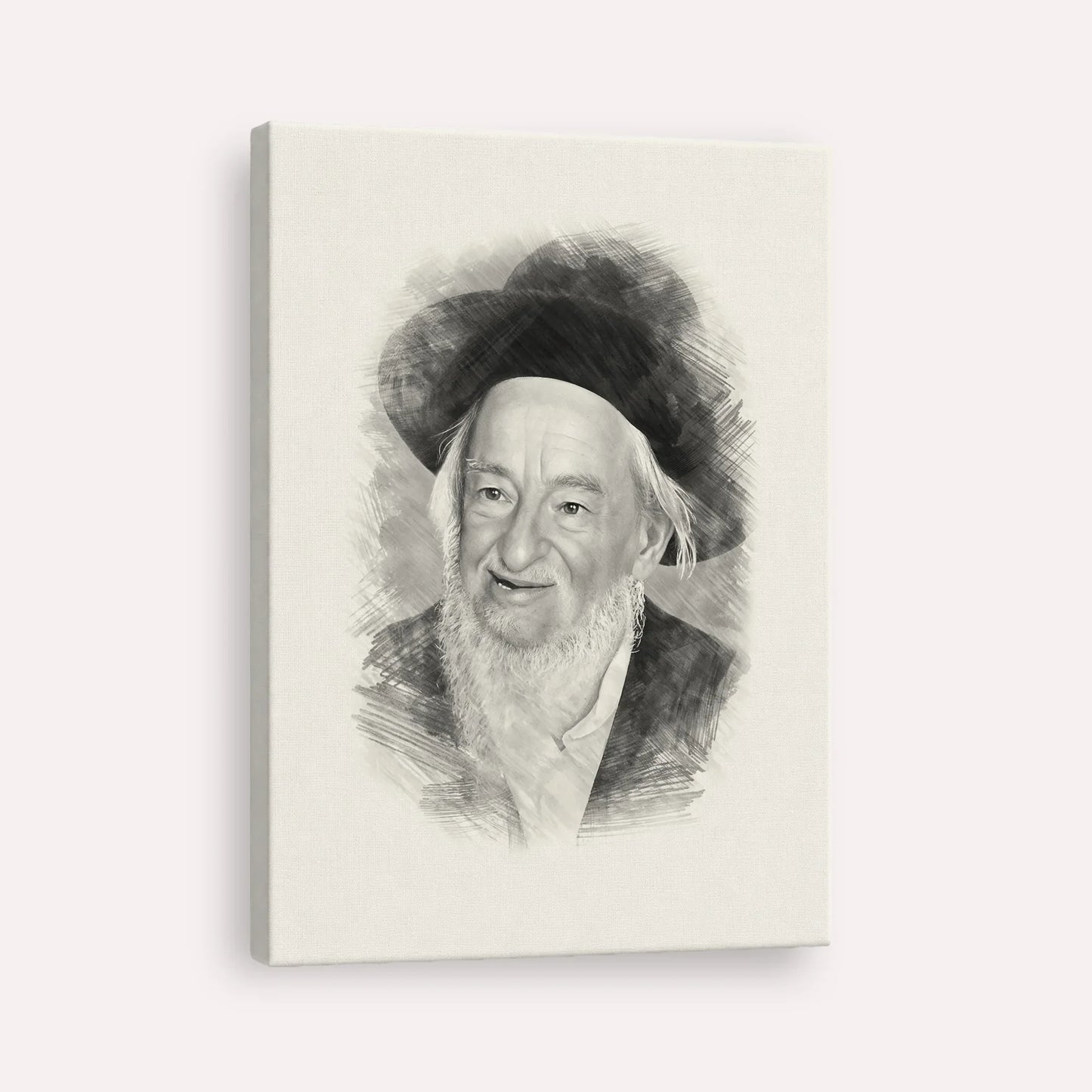 Rabbi Yaakov Galinsky – Black & White – Canvas Vertical | Jewish Wall Art, Gedolim Pictures