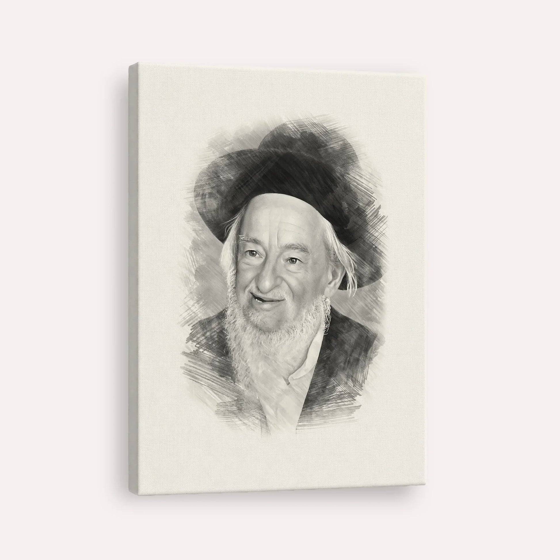 Rabbi Yaakov Galinsky – Black & White – Canvas Vertical | Jewish Wall Art, Gedolim Pictures
