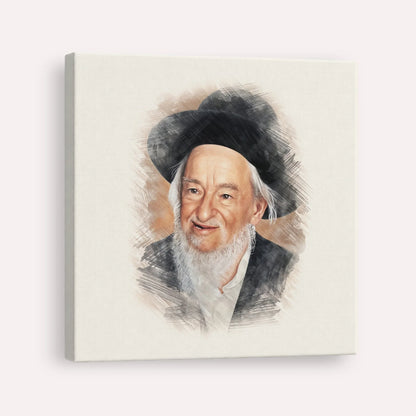 Rabbi Yaakov Galinsky – Canvas Square | Jewish Wall Art, Gedolim Pictures