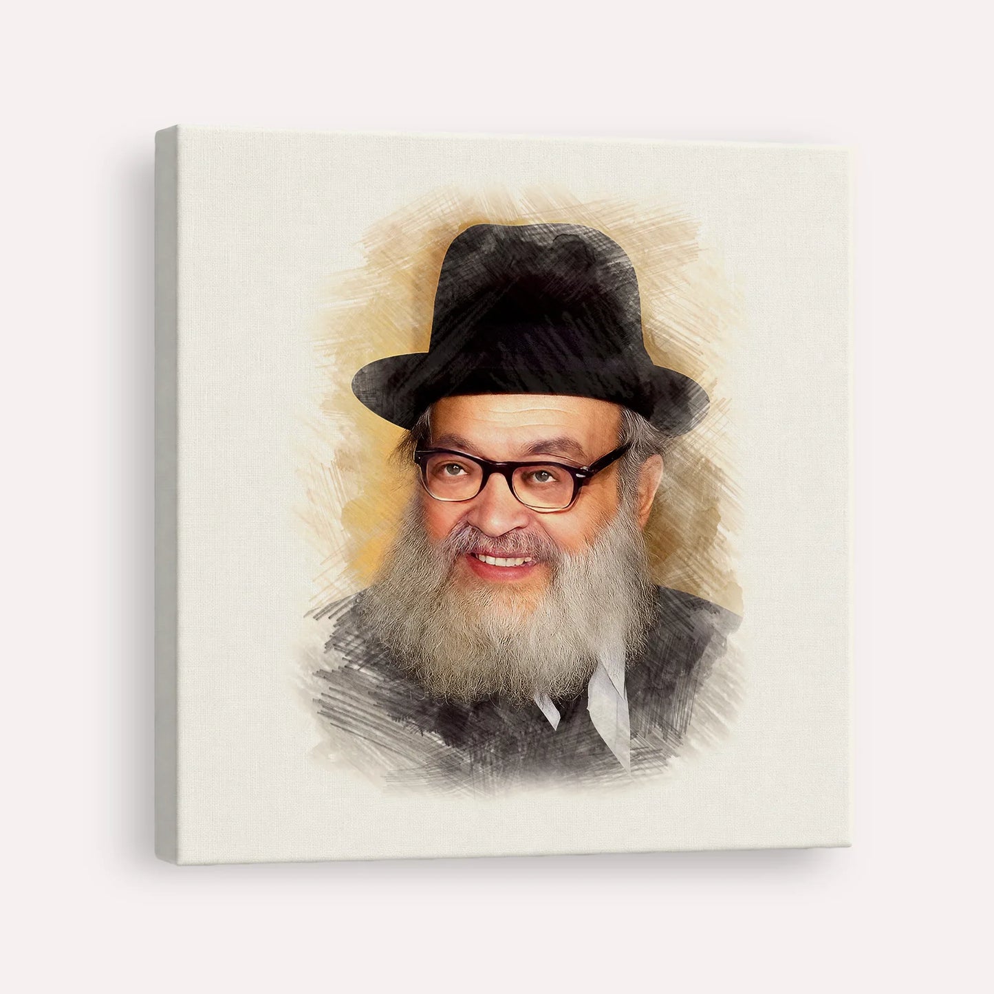 Rabbi Yaakov Kamenetsky – Canvas Square | Jewish Wall Art, Gedolim Pictures