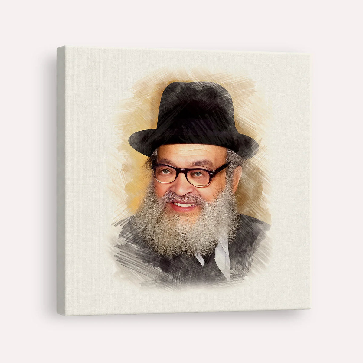 Rabbi Yaakov Kamenetsky – Canvas Square | Jewish Wall Art, Gedolim Pictures