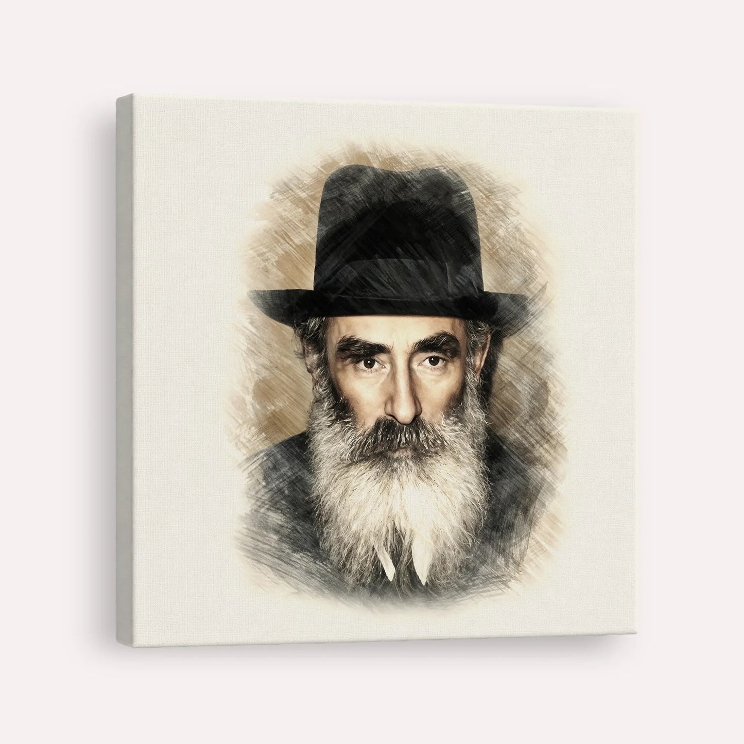 Rabbi Yechezkel Levenstein – Canvas Square | Jewish Wall Art, Gedolim Pictures