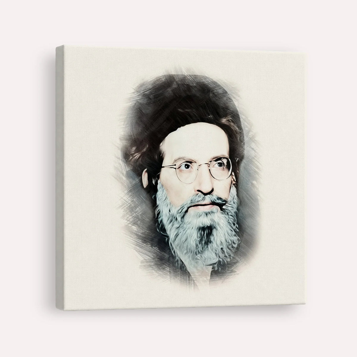 Rabbi Yehuda Ashlag ( Baal HaSulam) – Canvas Square | Jewish Wall Art, Gedolim Pictures