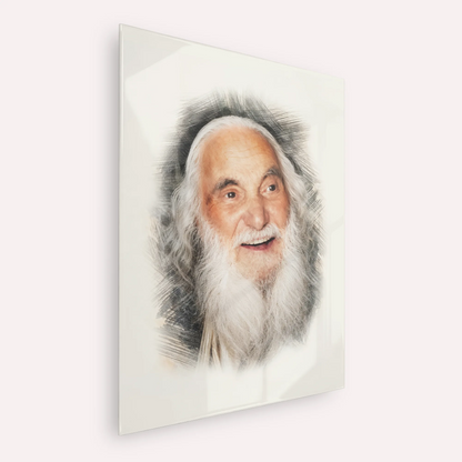 Rabbi Yisroel Dov Ber Odesser – Acrylic Glass Vertical | Jewish Wall Art, Gedolim Pictures
