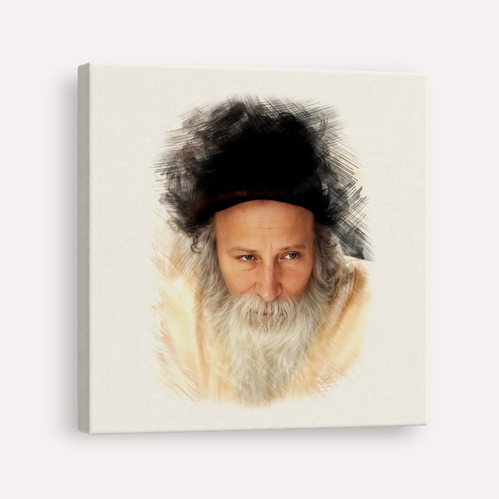 Rabbi Yitzchak Meir Morgenstern – Canvas Square | Jewish Wall Art, Gedolim Pictures