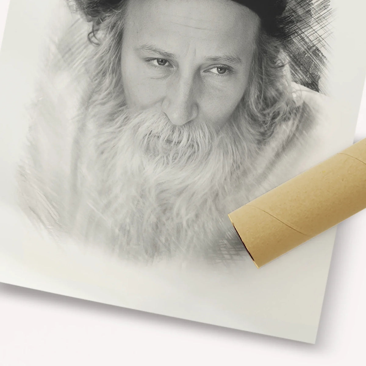 Rabbi Yitzchak Meir Morgenstern – Black & White – Fine Art Print | Jewish Wall Art, Gedolim Pictures