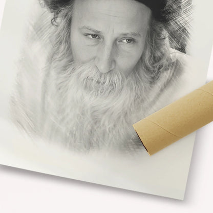 Rabbi Yitzchak Meir Morgenstern – Black & White – Fine Art Print | Jewish Wall Art, Gedolim Pictures