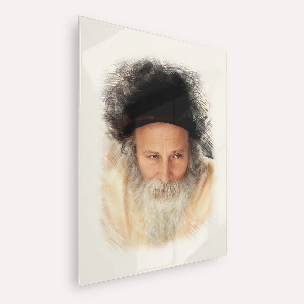 Rabbi Yitzchak Meir Morgenstern – Acrylic Glass Vertical | Jewish Wall Art, Gedolim Pictures