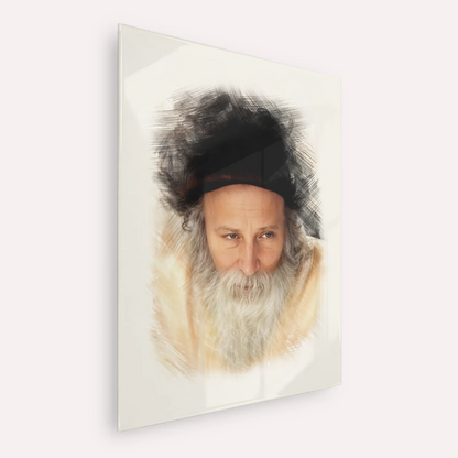 Rabbi Yitzchak Meir Morgenstern – Acrylic Glass Vertical | Jewish Wall Art, Gedolim Pictures