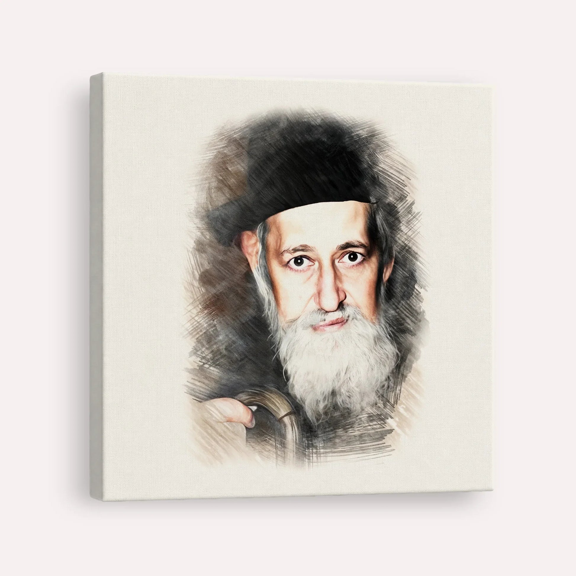 Rabbi Yitzchok Zev Soloveitchik (The Brisker Rav) – Canvas Square | Jewish Wall Art, Gedolim Pictures