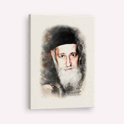 Rabbi Yitzchok Zev Soloveitchik (The Brisker Rav) – Canvas Vertical | Jewish Wall Art, Gedolim Pictures
