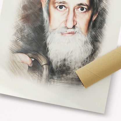 Rabbi Yitzchok Zev Soloveitchik (The Brisker Rav) – Fine Art Print | Jewish Wall Art, Gedolim Pictures