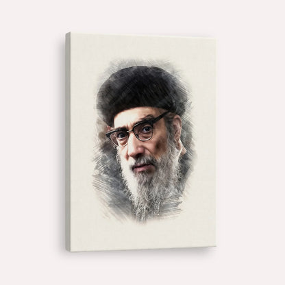 Rabbi Yitzhak Abuchatzira (Baba Haki) – Canvas Vertical | Jewish Wall Art, Gedolim Pictures