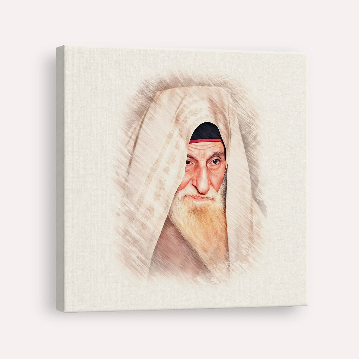 Rabbi Yitzhak Kaduri – Canvas Square | Jewish Wall Art, Gedolim Pictures