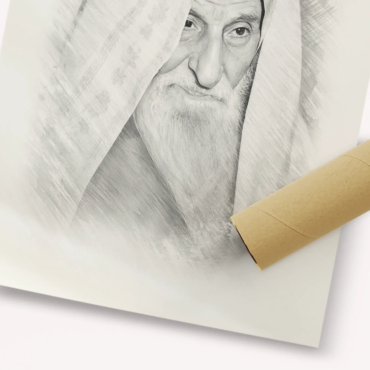 Rabbi Yitzhak Kaduri – Black & White – Fine Art Print | Jewish Wall Art, Gedolim Pictures