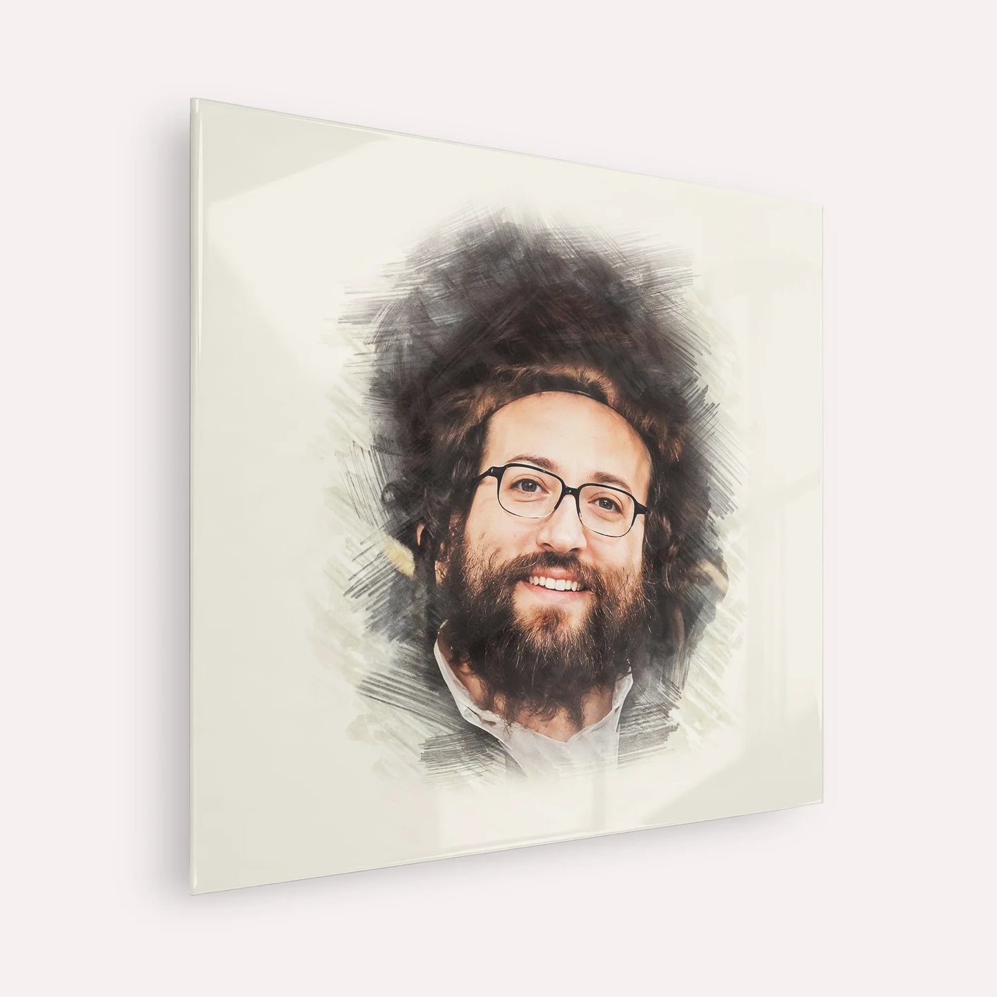 Rabbi Yoel Roth – Acrylic Glass Square | Jewish Wall Art, Gedolim Pictures