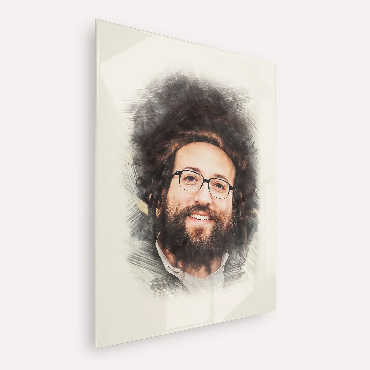Rabbi Yoel Roth – Acrylic Glass Vertical | Jewish Wall Art, Gedolim Pictures