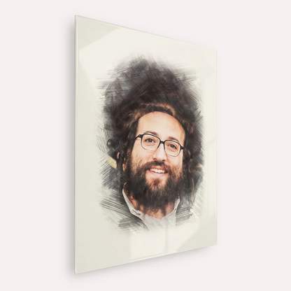 Rabbi Yoel Roth – Acrylic Glass Vertical | Jewish Wall Art, Gedolim Pictures