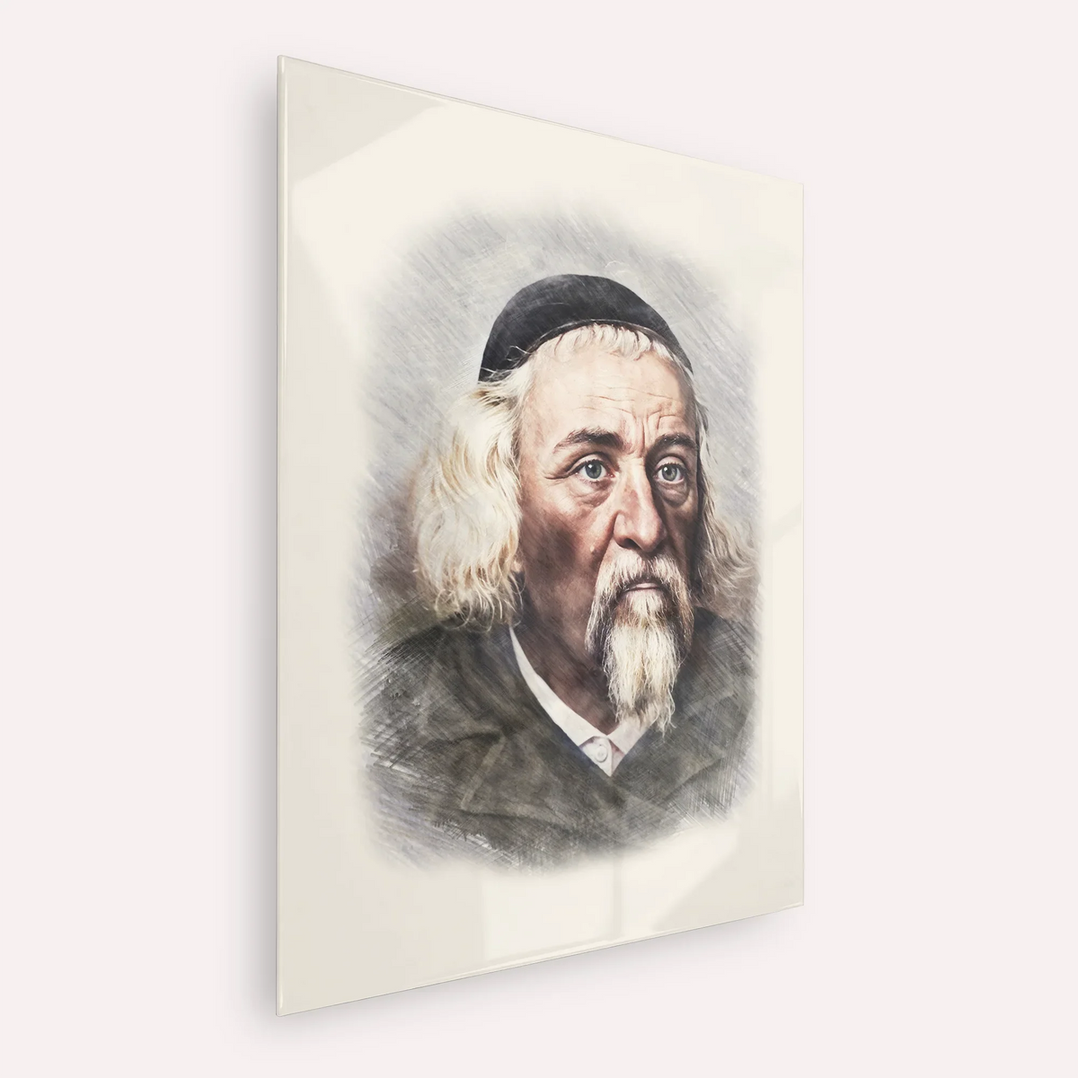 Rabbi Yosef Dov Soloveitchik - Beis Halevi – Acrylic Glass Vertical | Jewish Wall Art, Gedolim Pictures