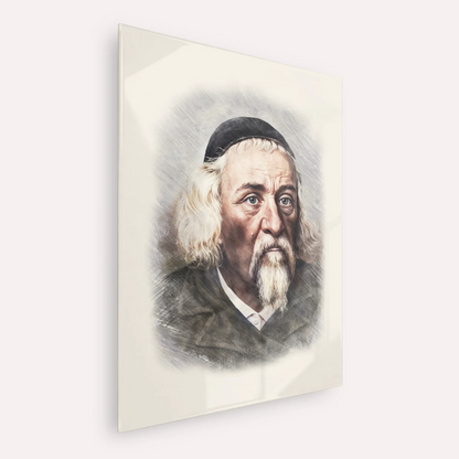 Rabbi Yosef Dov Soloveitchik - Beis Halevi – Acrylic Glass Vertical | Jewish Wall Art, Gedolim Pictures