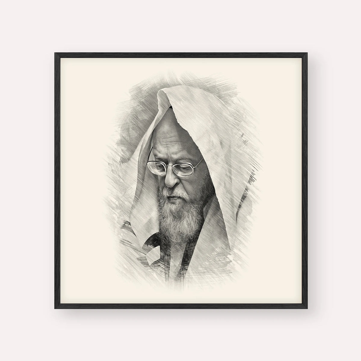 Rabbi Yosef Shalom Elyashiv – Black & White