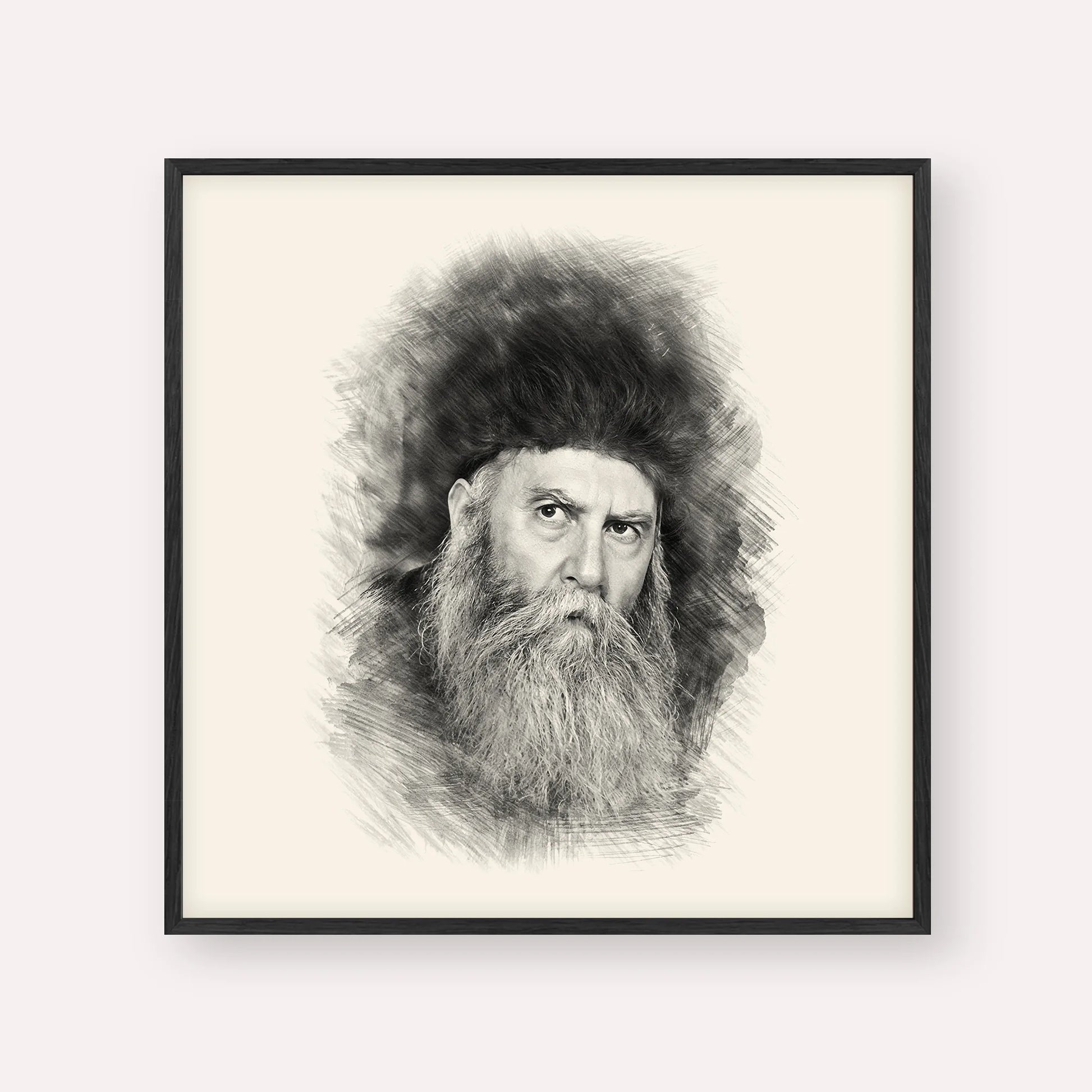 Rabbi Yosef Yitzchak Schneersohn – Black & White