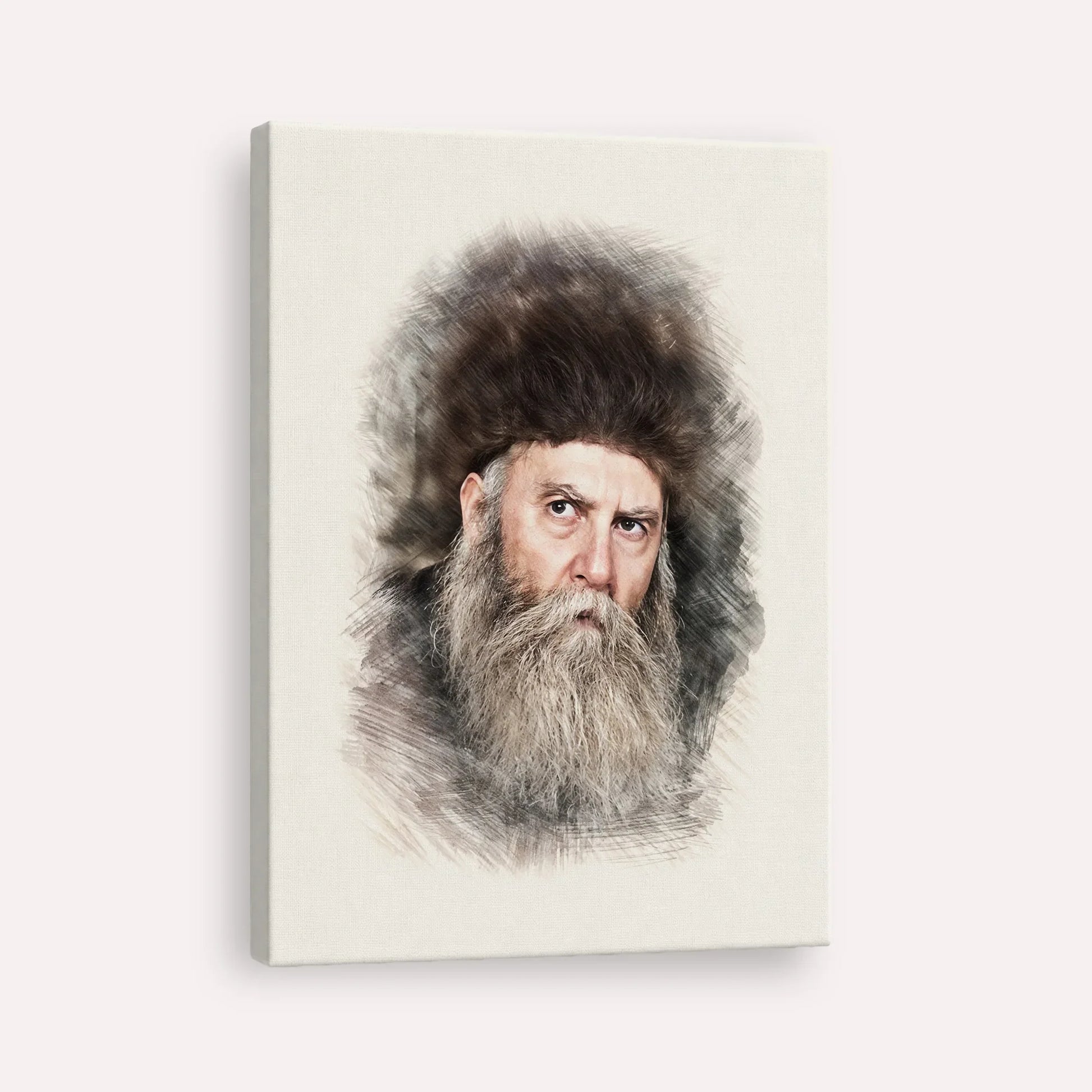 Rabbi Yosef Yitzchak Schneersohn – Canvas Vertical | Jewish Wall Art, Gedolim Pictures