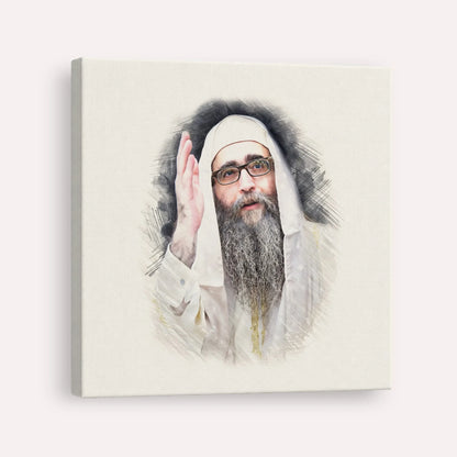 Rabbi Yoshiyahu Yosef Pinto – Canvas Square | Jewish Wall Art, Gedolim Pictures