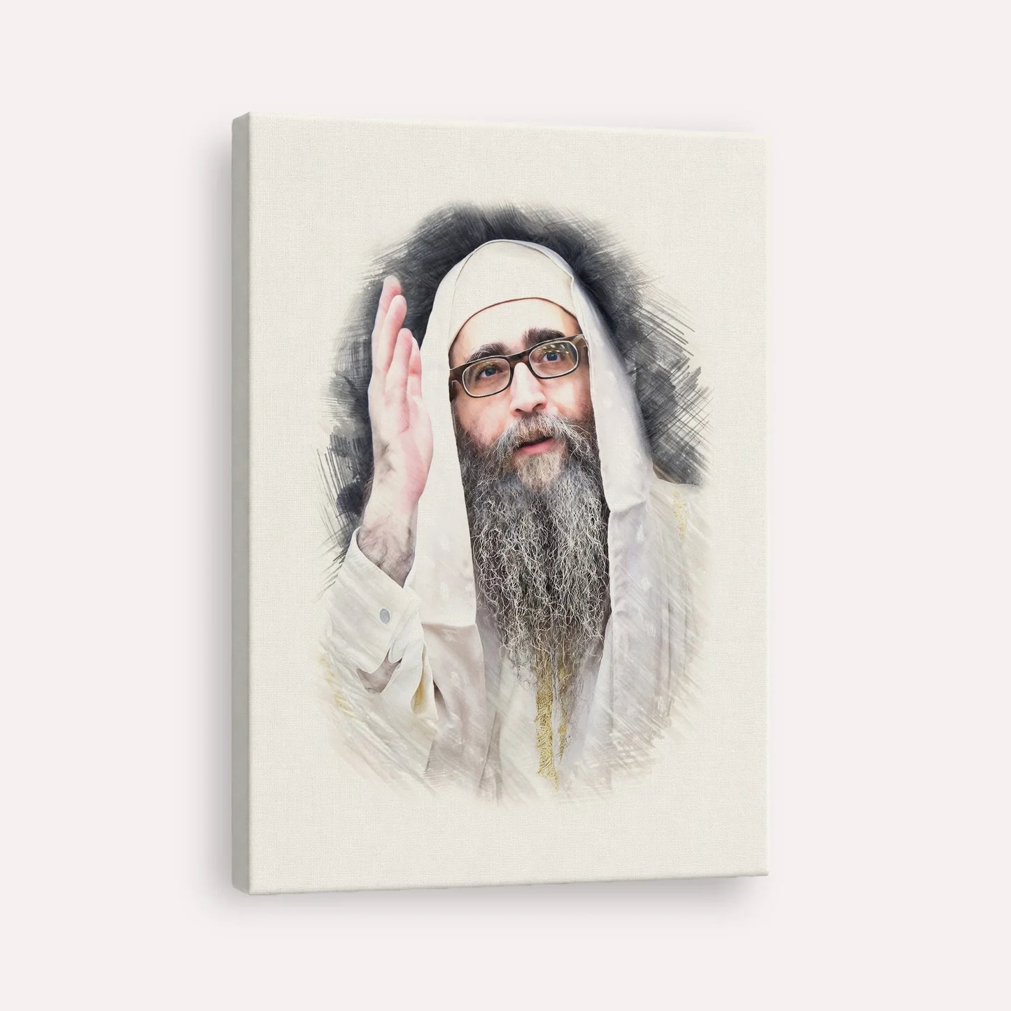 Rabbi Yoshiyahu Yosef Pinto – Canvas Vertical | Jewish Wall Art, Gedolim Pictures