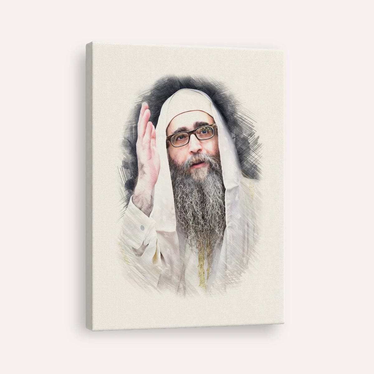 Rabbi Yoshiyahu Yosef Pinto – Canvas Vertical | Jewish Wall Art, Gedolim Pictures