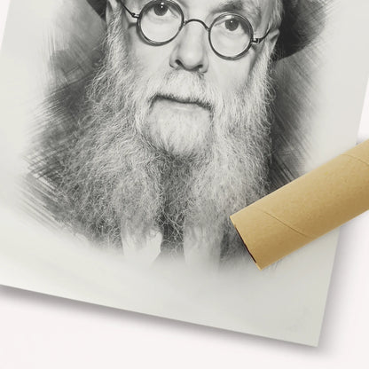 Rav Avraham Pam – Black & White – Fine Art Print | Jewish Wall Art, Gedolim Pictures