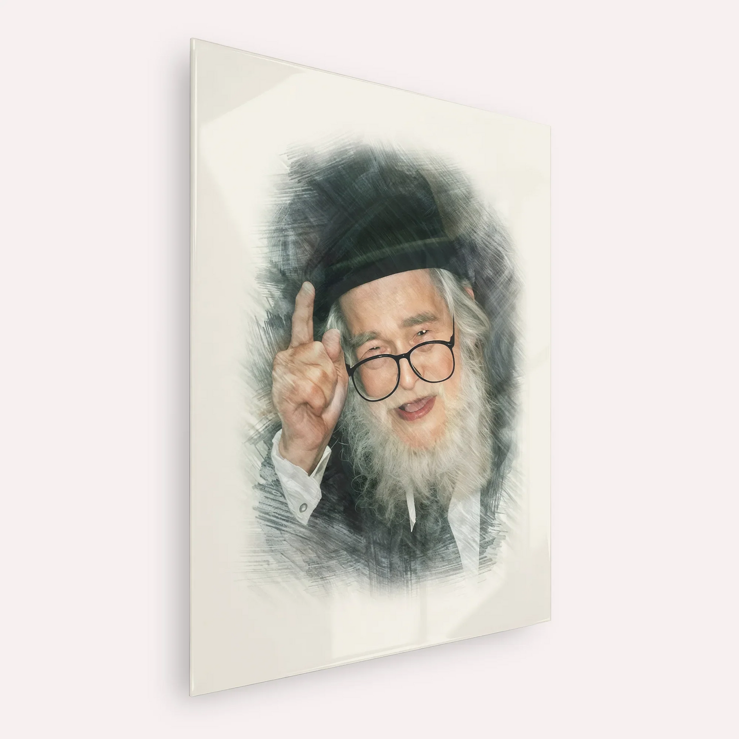 Rav Elazar Shach – Acrylic Glass Vertical | Jewish Wall Art, Gedolim Pictures