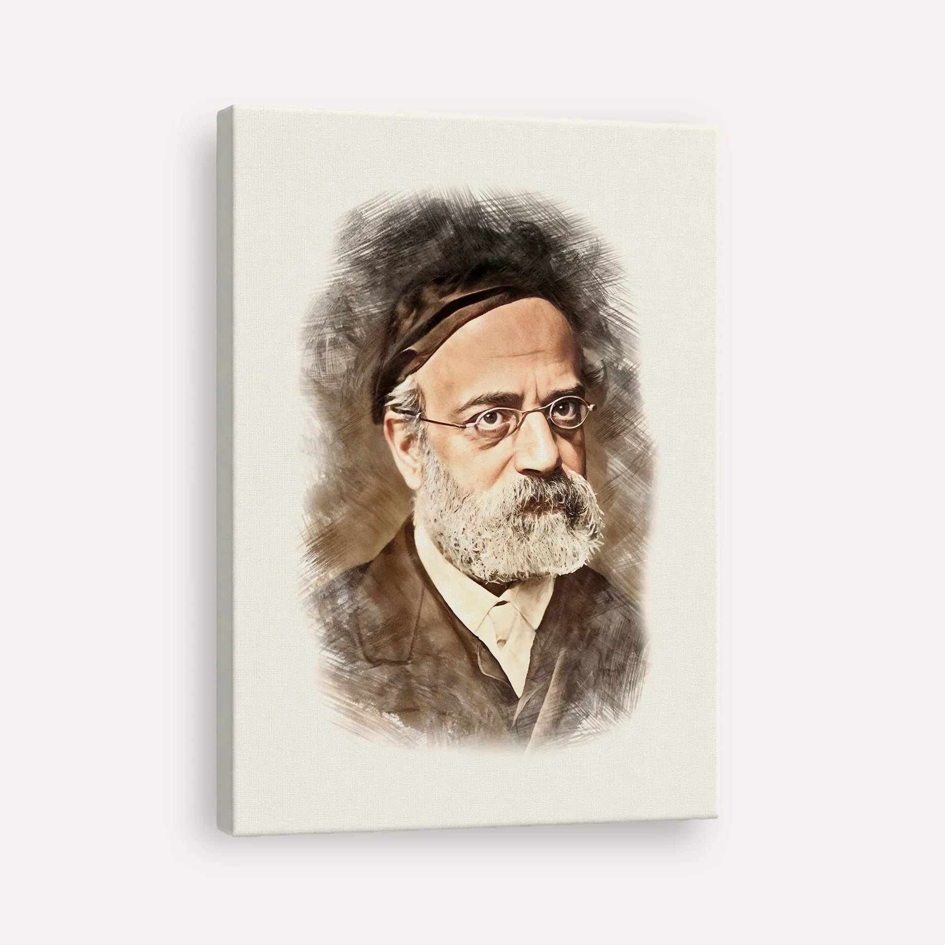 Rav Samson Raphael Hirsch – Canvas Vertical | Jewish Wall Art, Gedolim Pictures