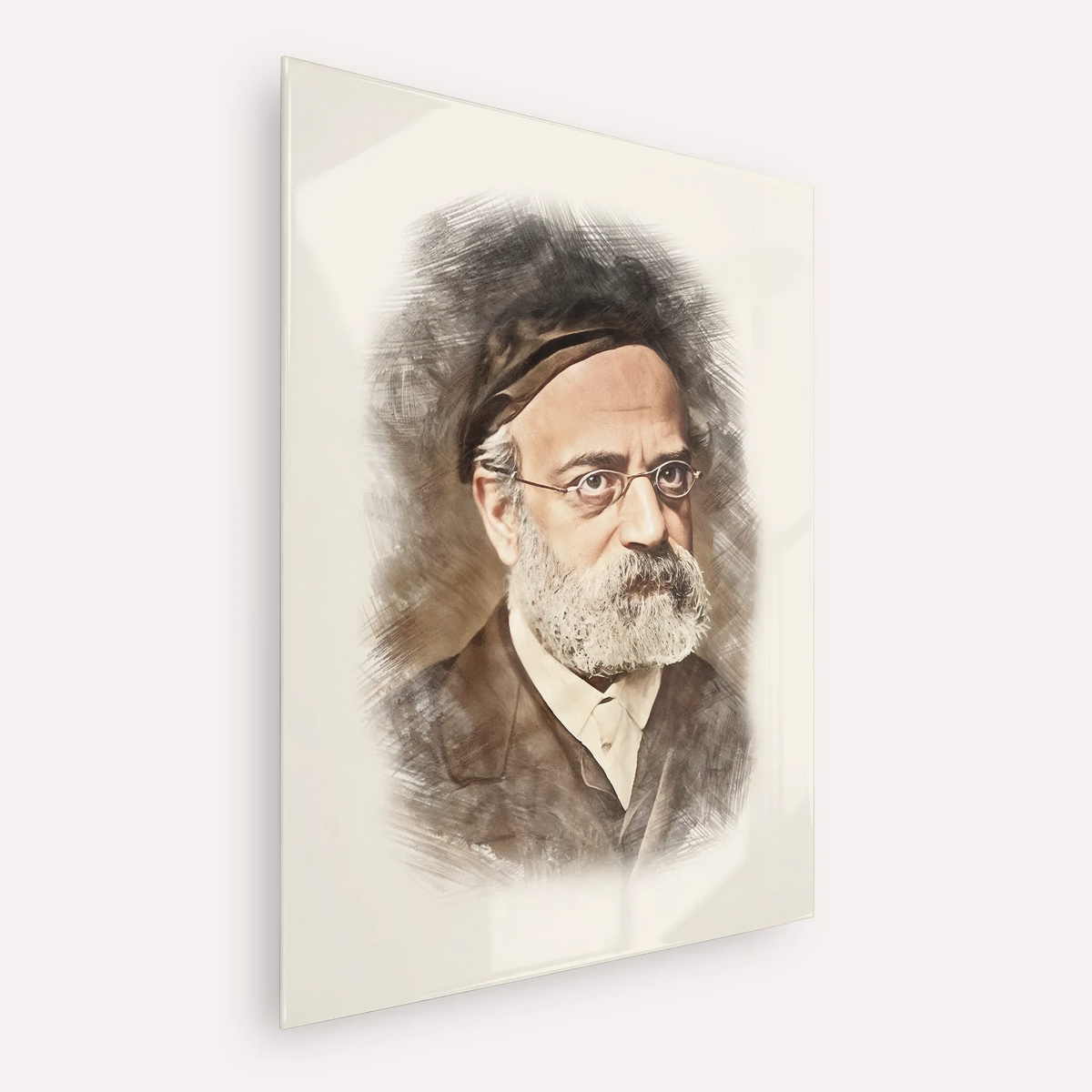 Rav Samson Raphael Hirsch – Acrylic Glass Vertical | Jewish Wall Art, Gedolim Pictures