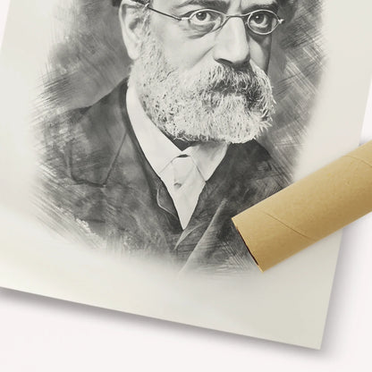 Rav Samson Raphael Hirsch – Black & White – Fine Art Print | Jewish Wall Art, Gedolim Pictures