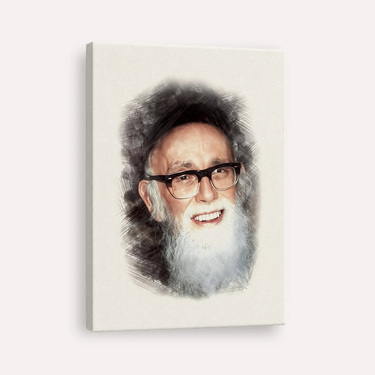Rav Shlomo Zalman Auberach – Canvas Vertical | Jewish Wall Art, Gedolim Pictures