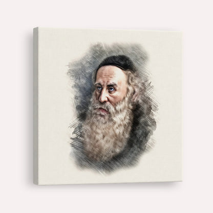 Rav Shneur Zalman (Baal HaTanya) – Canvas Square | Jewish Wall Art, Gedolim Pictures