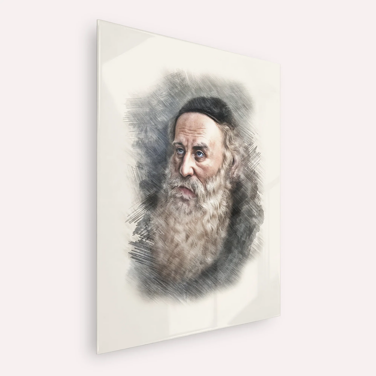 Rav Shneur Zalman (Baal HaTanya) – Acrylic Glass Vertical | Jewish Wall Art, Gedolim Pictures