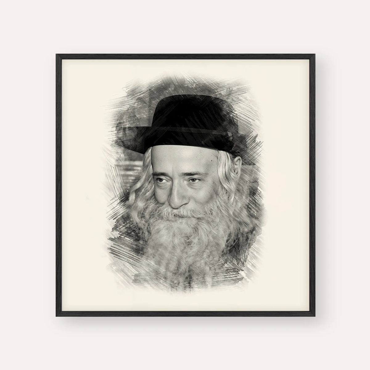Rav Yekusiel Yehudah Halberstam - The Klausenburger Rebbe – Black & White