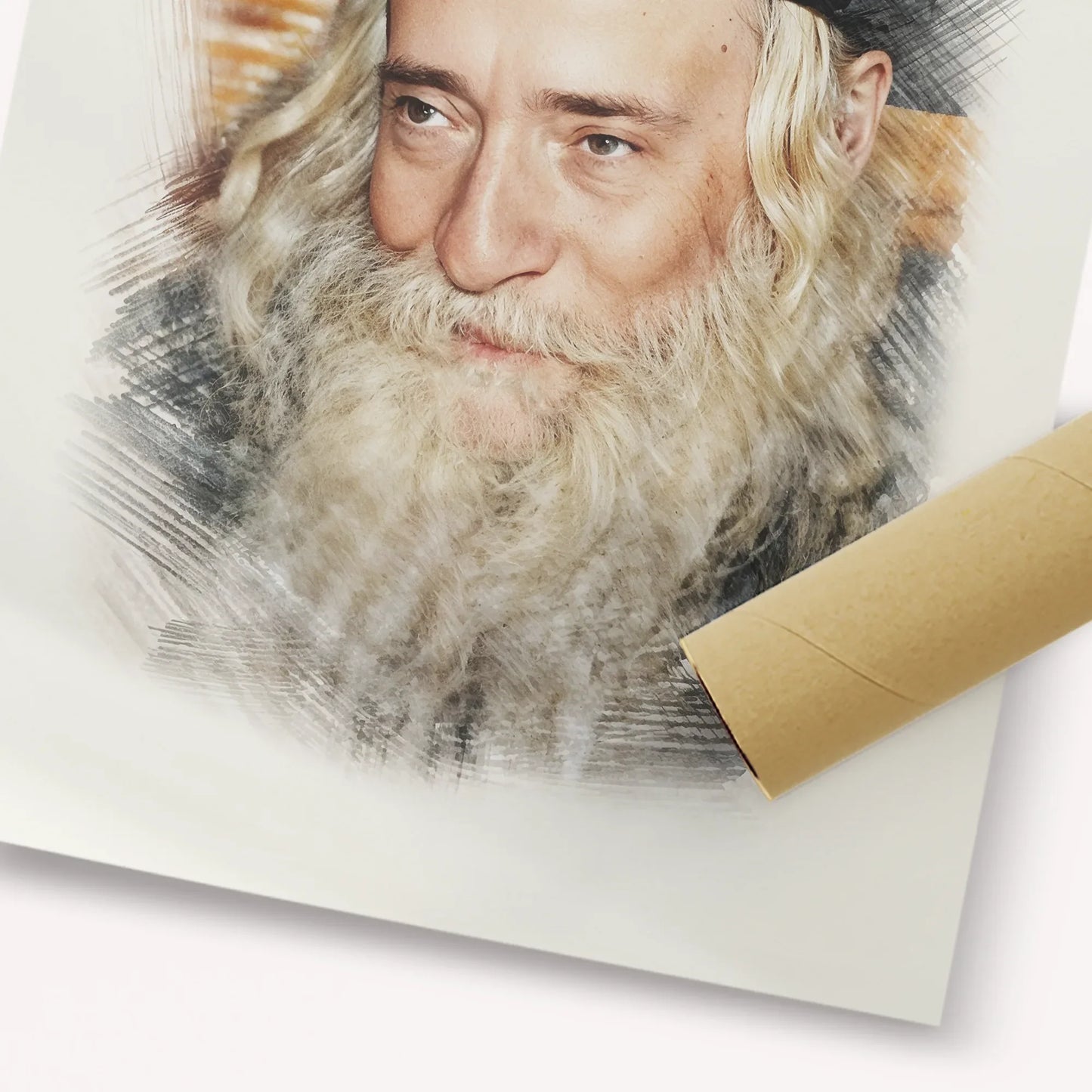 Rav Yekusiel Yehudah Halberstam - The Klausenburger Rebbe – Fine Art Print | Jewish Wall Art, Gedolim Pictures