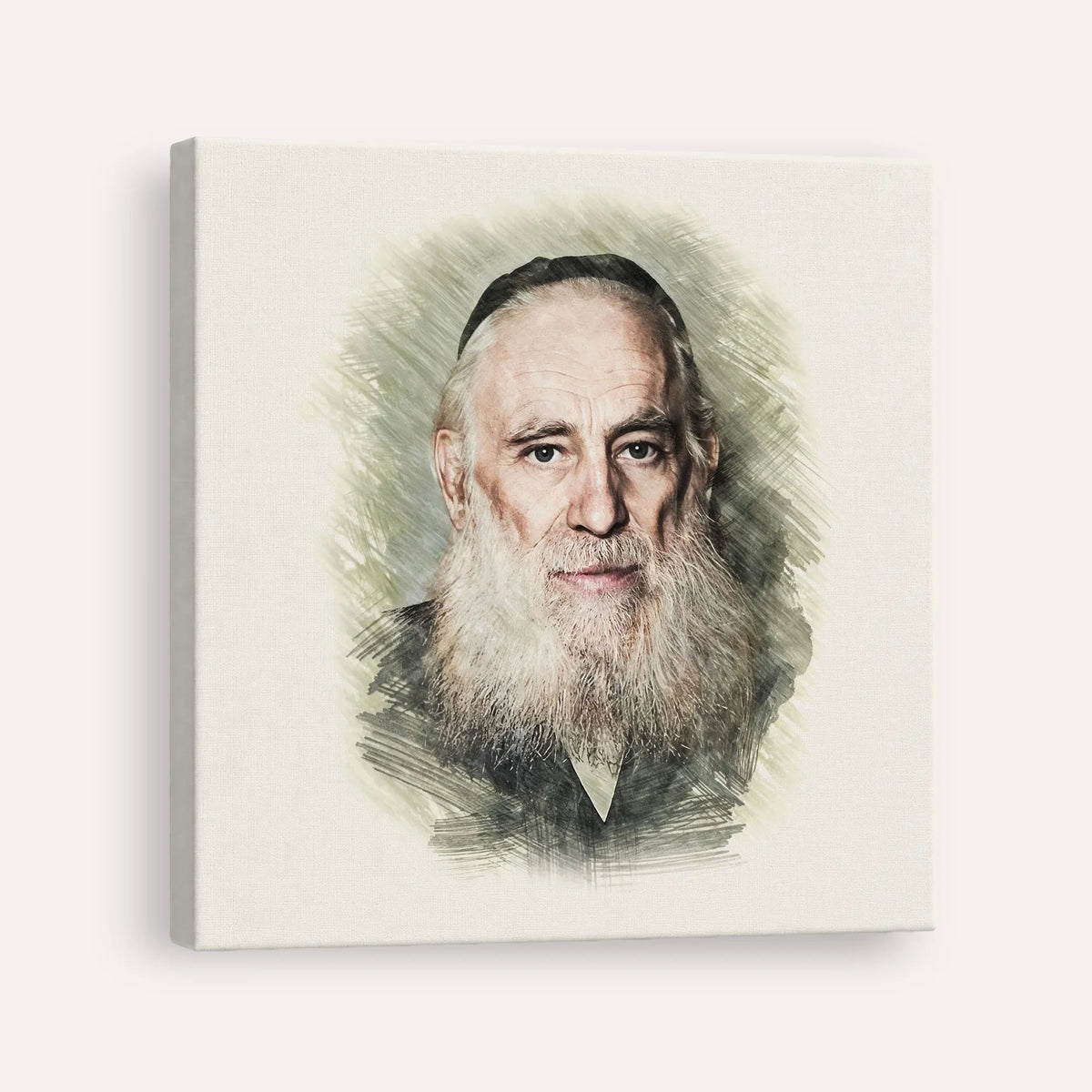 Rav Yosef Kahaneman (The Ponevezhher Rav) – Canvas Square | Jewish Wall Art, Gedolim Pictures