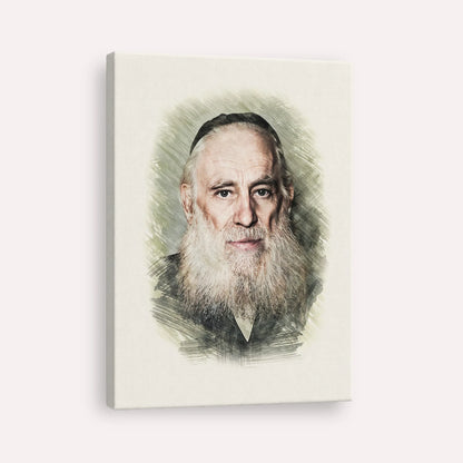 Rav Yosef Kahaneman (The Ponevezhher Rav) – Canvas Vertical | Jewish Wall Art, Gedolim Pictures