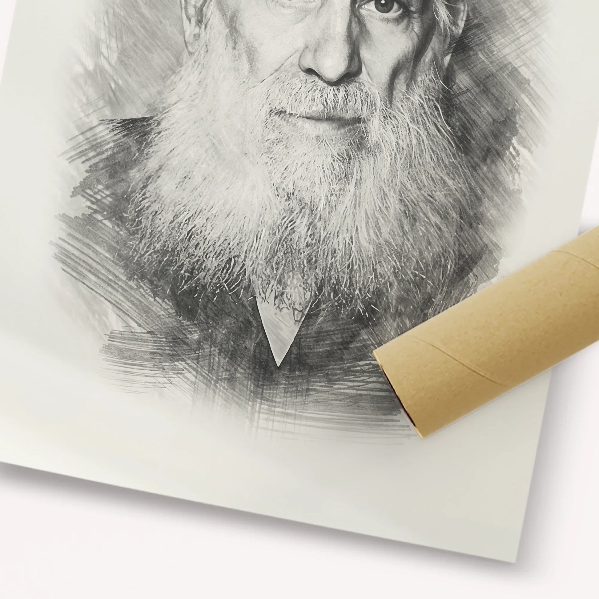Rav Yosef Kahaneman (The Ponevezhher Rav) – Black & White – Fine Art Print | Jewish Wall Art, Gedolim Pictures