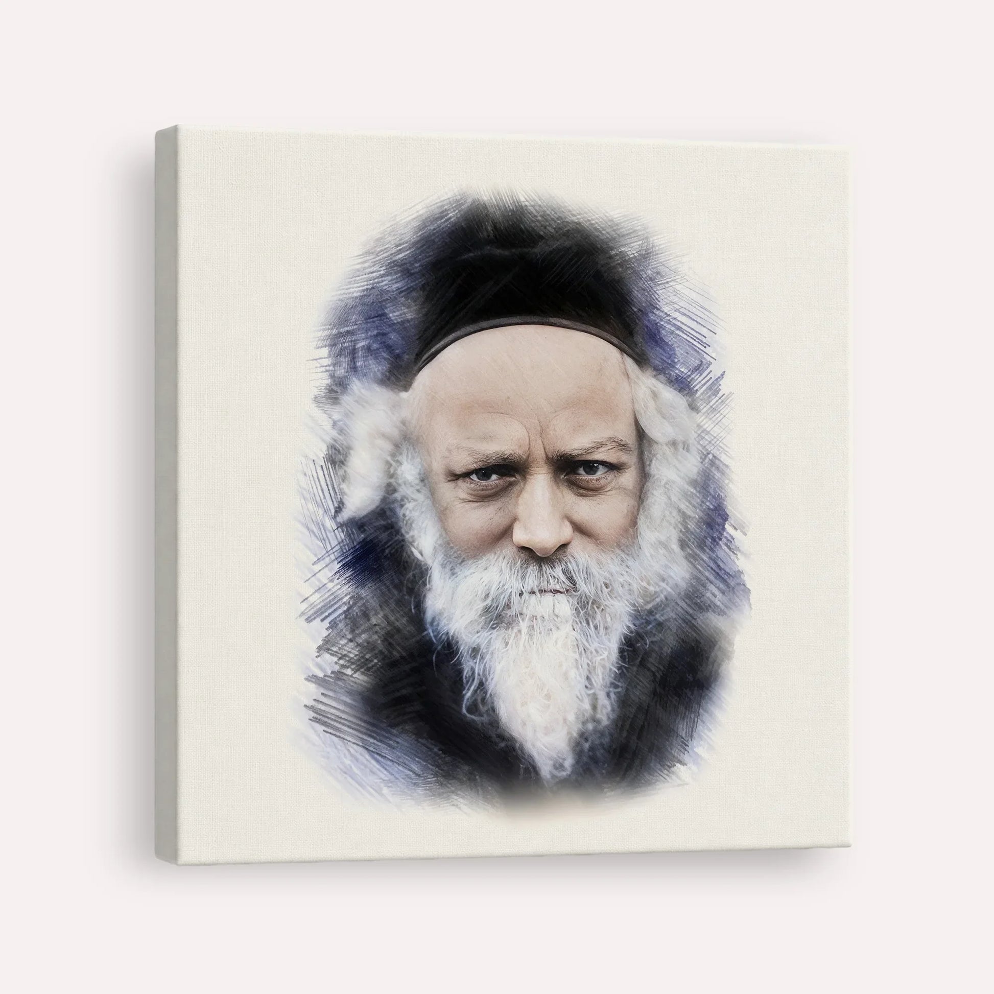 Reb Boruch Ber – Canvas Square | Jewish Wall Art, Gedolim Pictures