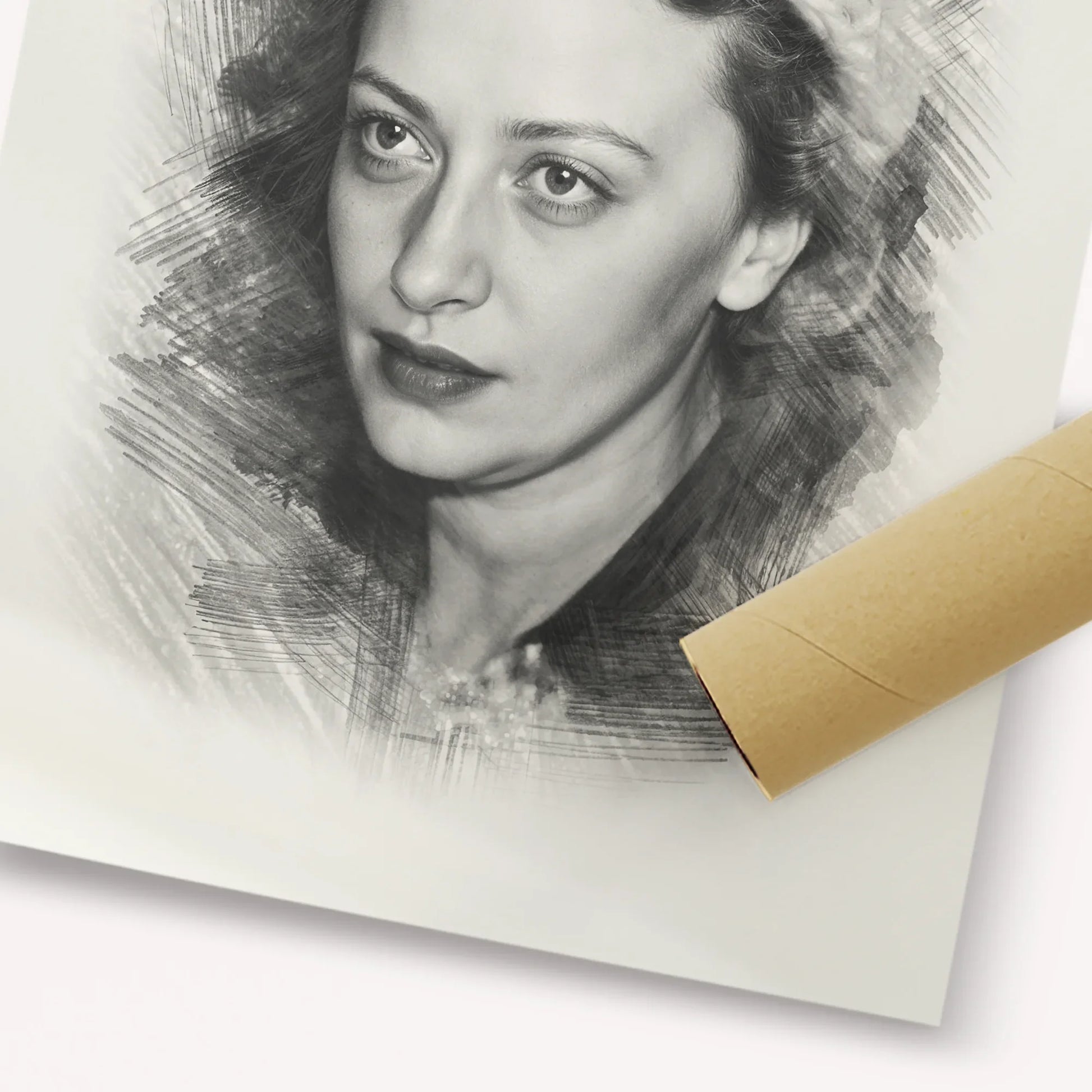 Rebbetzin Chaya Mushka Schneerson – Black & White – Fine Art Print | Jewish Wall Art, Gedolim Pictures